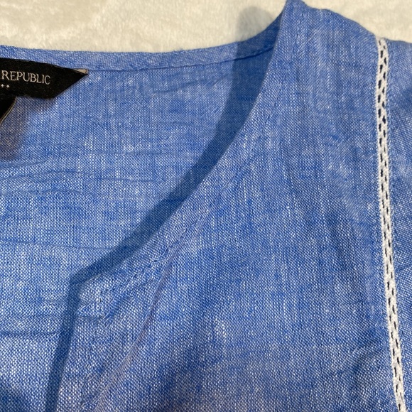 Banana Republic Peplum Boho Peasant Pullover Top Size Medium - Picture 9 of 9